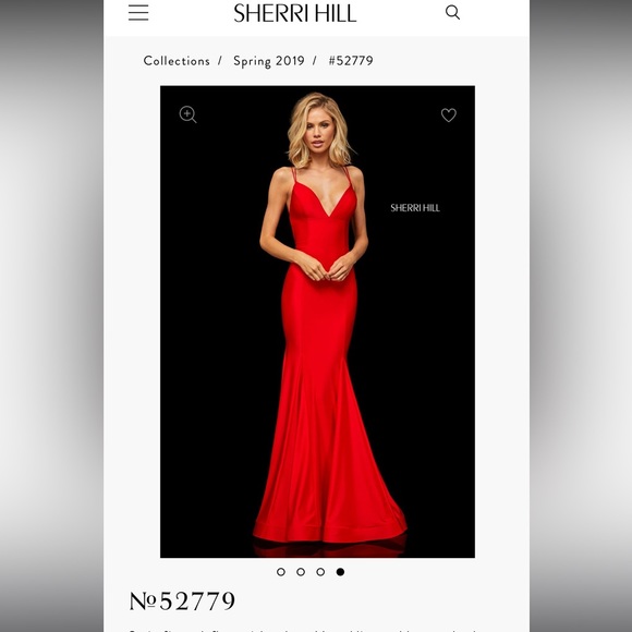 Sherri Hill, only worn once. - Picture 5 of 6